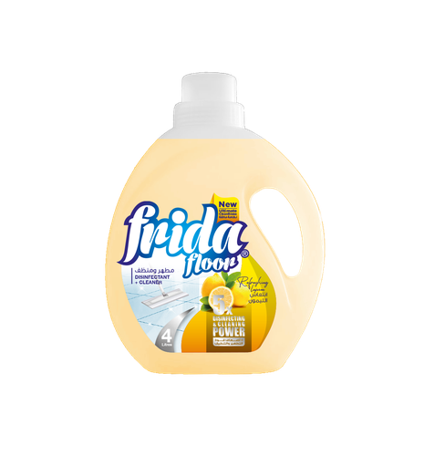 [4000 Ml *4 in box] Frida Floor Refreshing Lemon 4 ltr