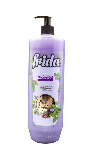 [1200 Ml *12  in box] Frida Shower Gel Moon Light 1.2ltr 12 in box