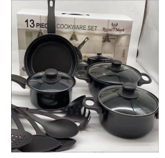 non stick  kitchen pot set 13 pc