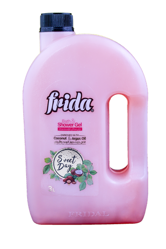 [3000 Ml *4 in box] Frida Shower Gel Sun shine 3Ltr 4 in box